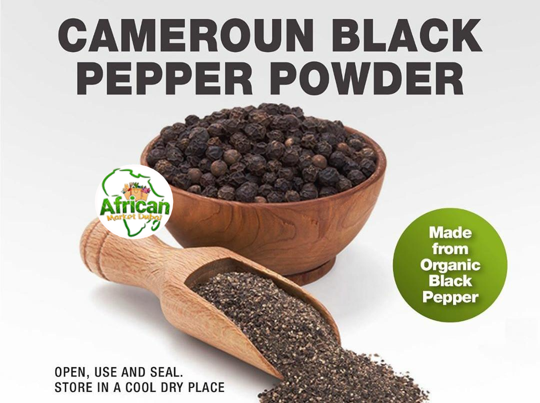Grounded Black Cameroon Pepper (1kg) African Market Dubai