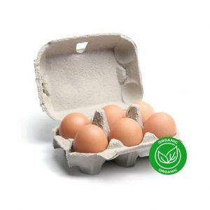 Organic Local brown eggs X 6