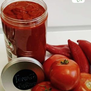 Boiled thick fresh tomato mix paste (500g)