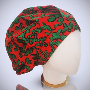African Ankara Satin Hair Bonnet – Large size