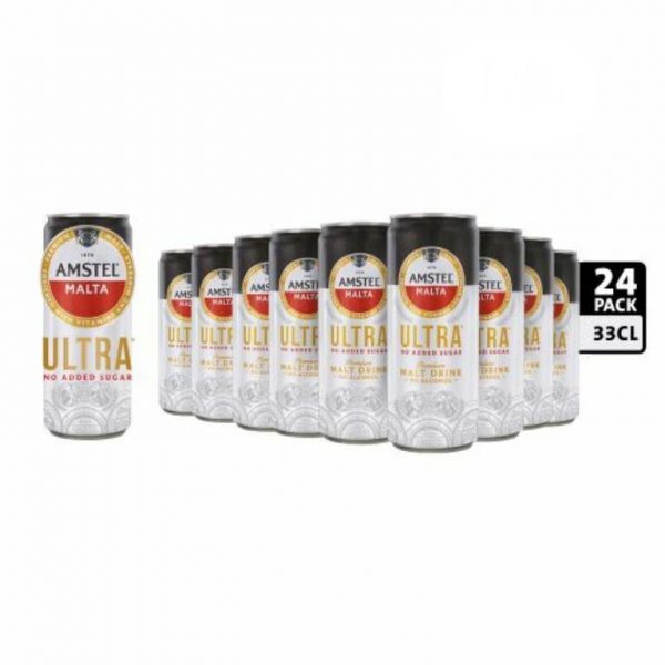 Amstel Malta No Sugar Added x 24 cans