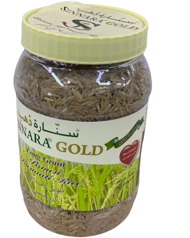 Zero Cholesterol Long Grain Brown Basmati Rice 1kg African Market Dubai